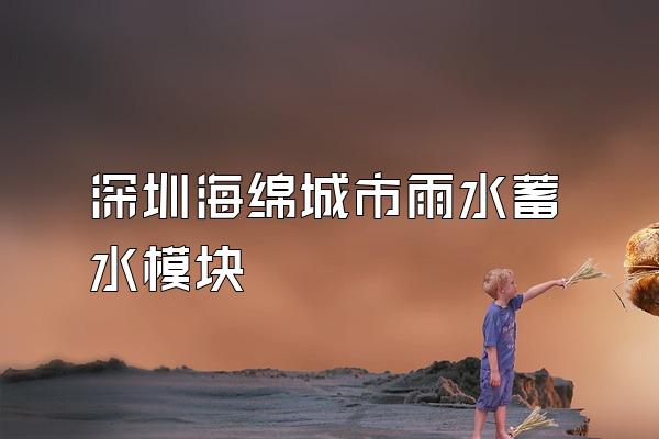 深圳海绵城市雨水蓄水模块