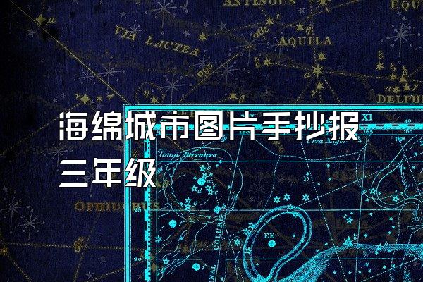 海绵城市图片手抄报三年级