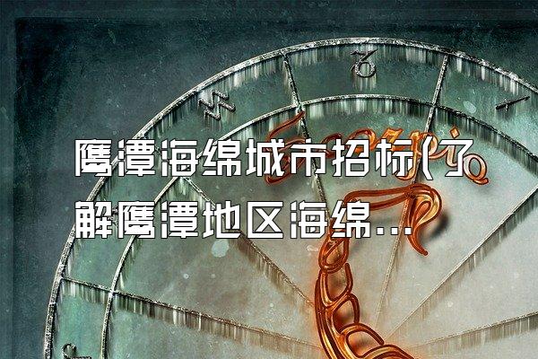 鹰潭海绵城市招标(了解鹰潭地区海绵城市建设相关的招标信息)