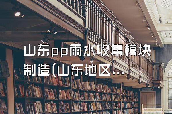 山东pp雨水收集模块制造(山东地区生产pp雨水收集模块的厂家)