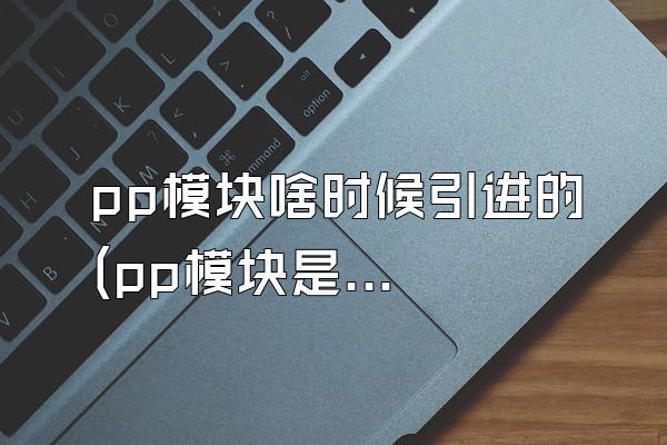 pp模块啥时候引进的 (pp模块是在什么时候引进的)